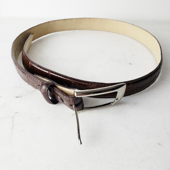 wcw Accessories - Brown Genuine Leather Belt Size S